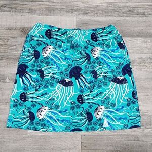 Katherine Way Skort Jellyfish Green/Blue Multicolor Golf  Women's Size Large